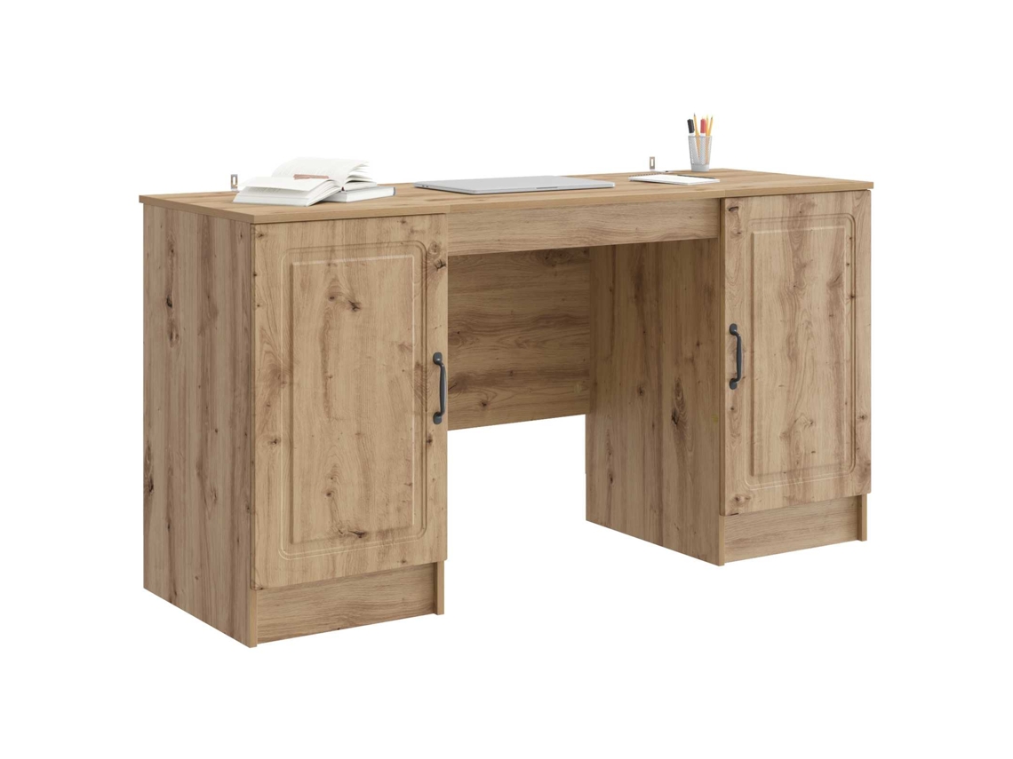Maison Exclusive - Mesa Carvalho Arttisan 142,5 X 50 X 75 Cm Derivados De Madeira