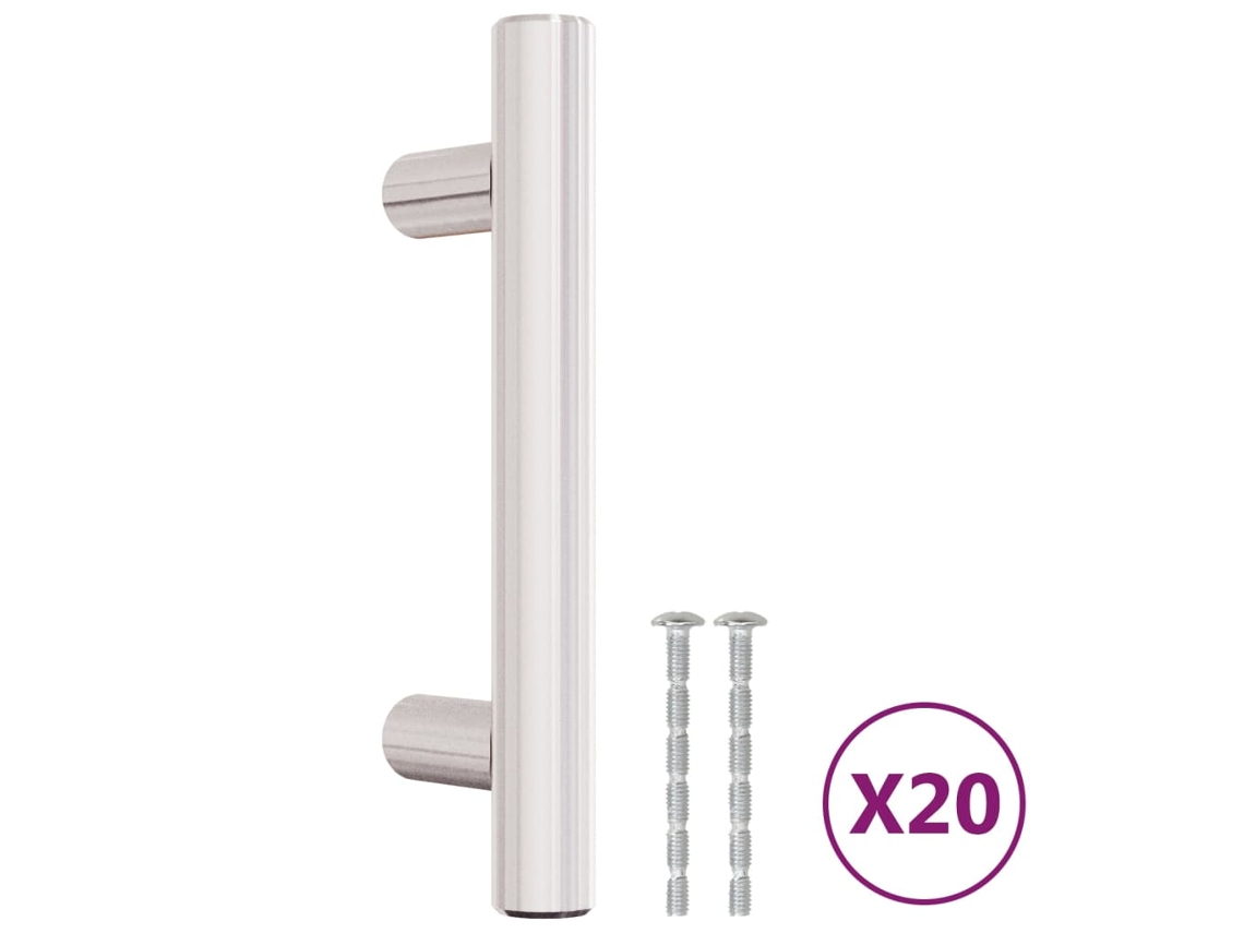 Cabinet Handle, Cabinet Handles Vidaxl Prateado Aço Inoxidável (64 Mm)
