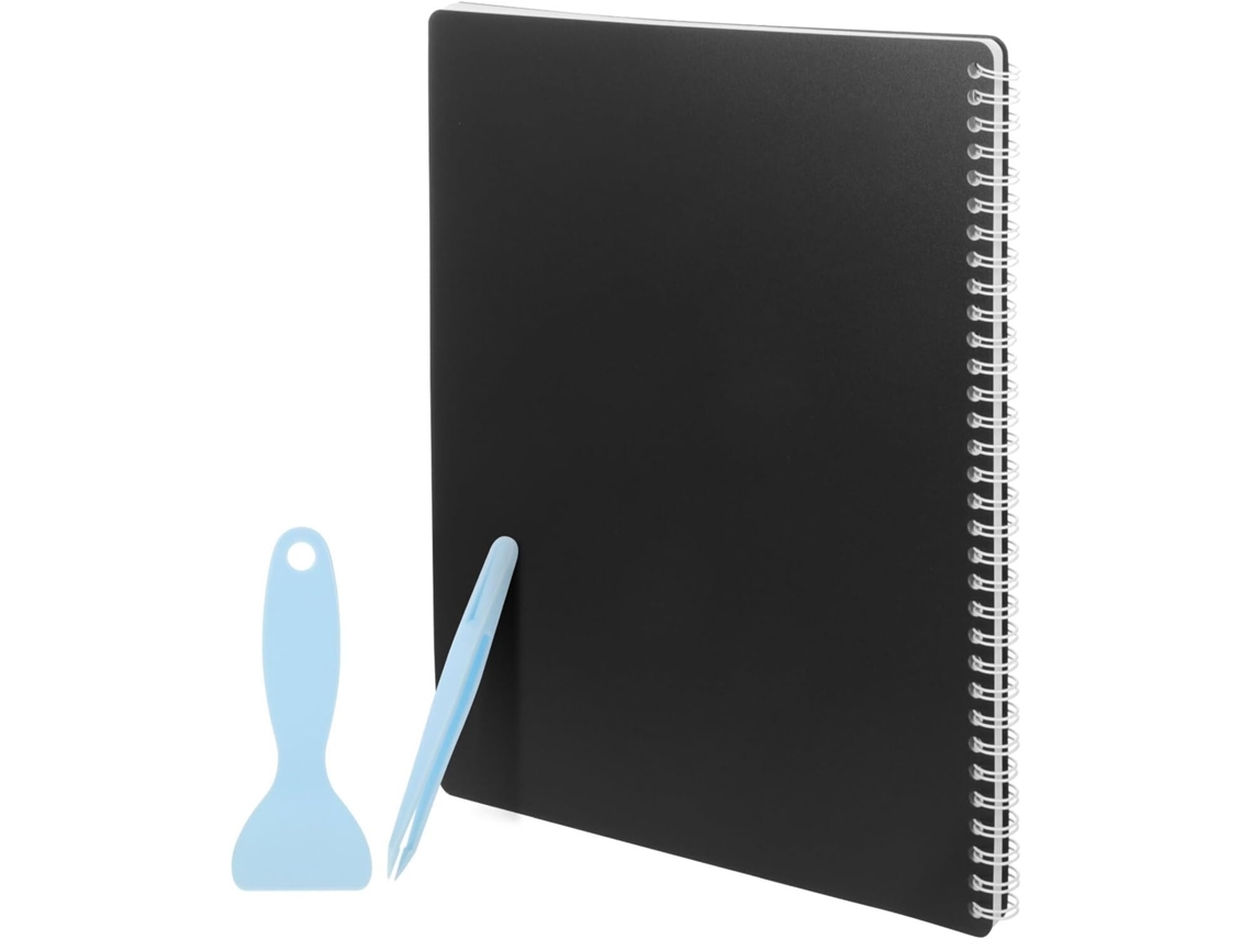 Minaolulus Álbum Autocollant Reutilizável Grande Formato Formato, Organizador Feuilles D'autocollants Com