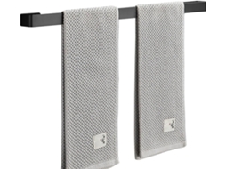 Suporte De Parede Para Toalhas Banheiro 40cm, 50cm, 60cm, Suporte Único Em Aço Inoxidável Com Acabamento Prateado