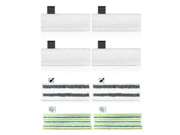 Conjunto De 8 Panos De Microfibra Para Limpeza A Vapor Karcher Sc1 Sc2 Sc3 Sc4 Sc5._glo