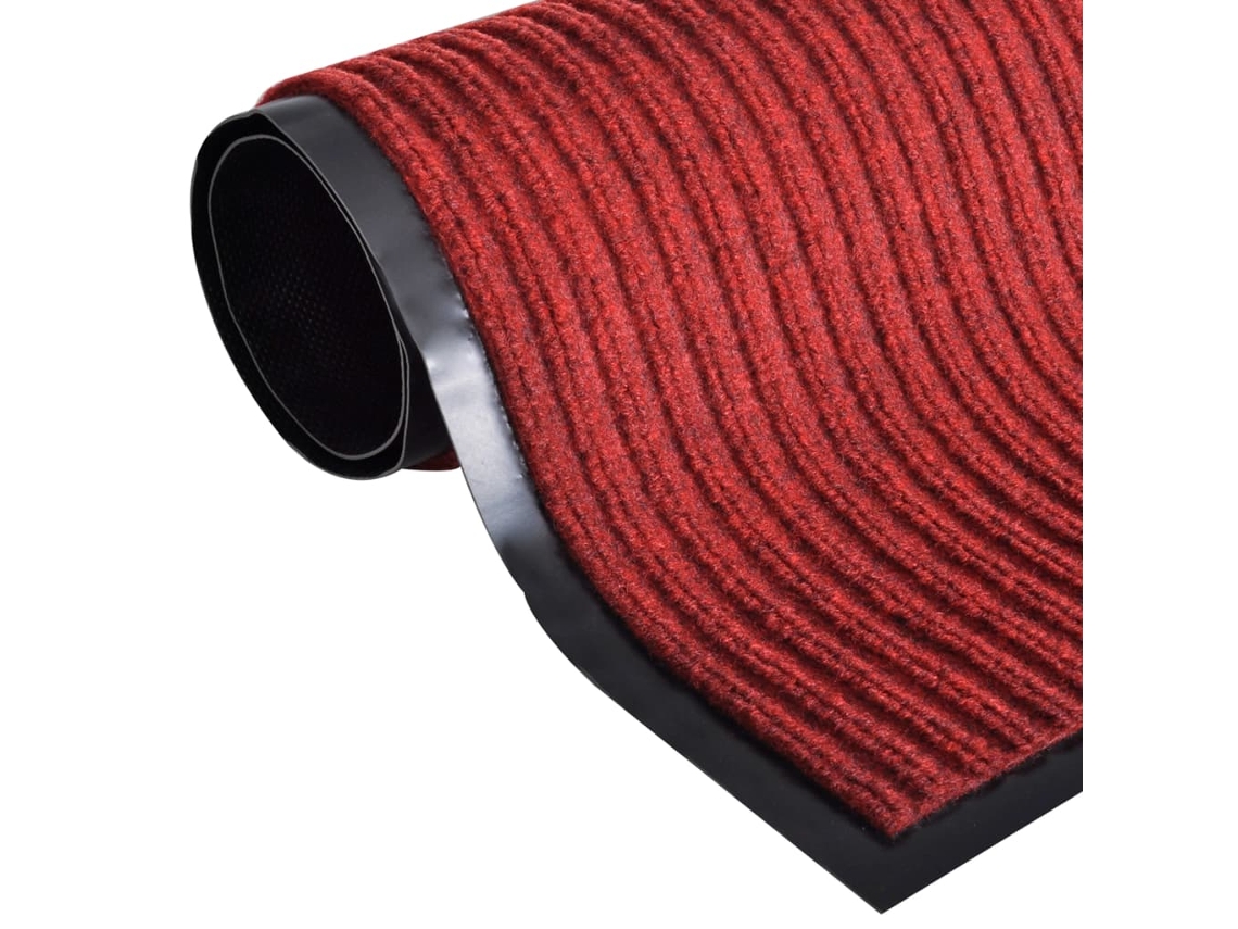 Tapete De Porta Vermelho 117x220 Cm Pvc