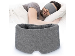 Máscara de Dormir Blackout 100% Algodão Feita À Mão, Confortável e Respirável, Venda Ajustável, Ideal para Viagens de Avião AQUAFORGE