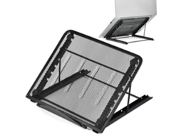 Lurelia Suporte Para Portátil Ajustável, Antiderrapante, Com Ventilação, Em Metal, Compatível Com Ipad, Tablet, Em Preto