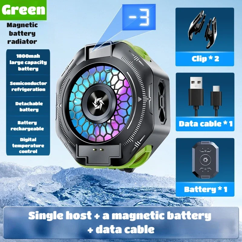 Dissipador de Calor Semicondutor com Bateria MDUG (verde)