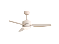 Ventilador de Teto 46 Polegadas com Luz, 3 Pás Abs, 6 Velocidades, Motor DC, Controle Remoto, Quarto