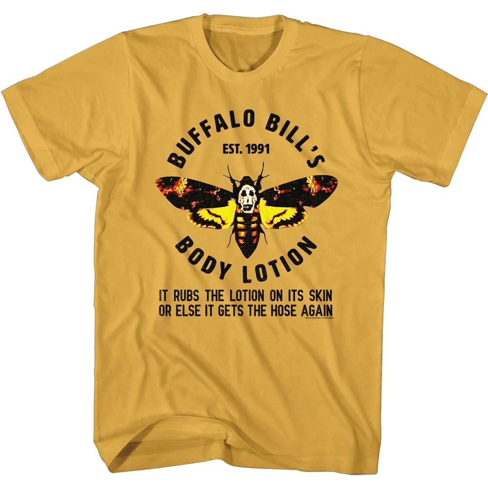 Rockinstone Silence Of The Lambs Movie Bills Body Lotion Solid Ginger Adult T-shirt Size:xxxl