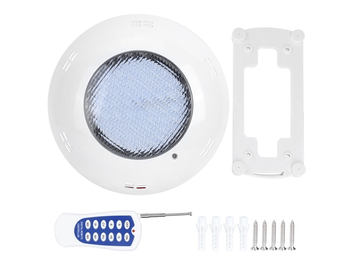 Luz Subaquática Piscina 360 LEDs 35W IP68 Controle Remoto | S/MARCA