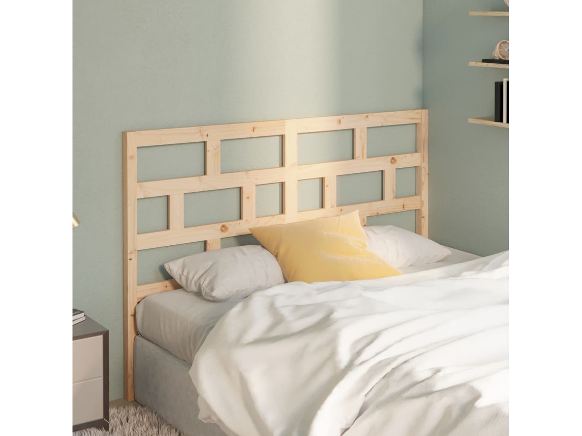 Vidaxl Cabeceira De Cama 126x4x100 Cm Pinho Maciço
