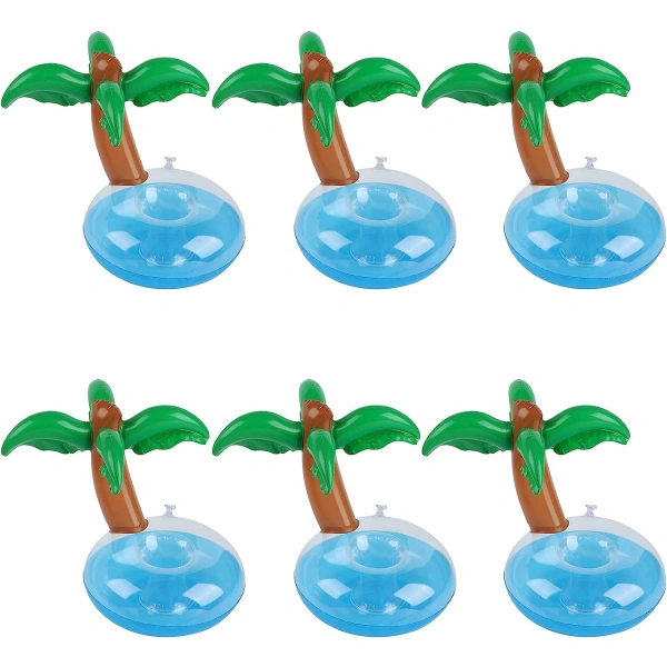 Porta-copos Inflável Para Brinquedo, Conjunto De 6 Peças, Com Suporte Para Copos, Ideal Para Água.