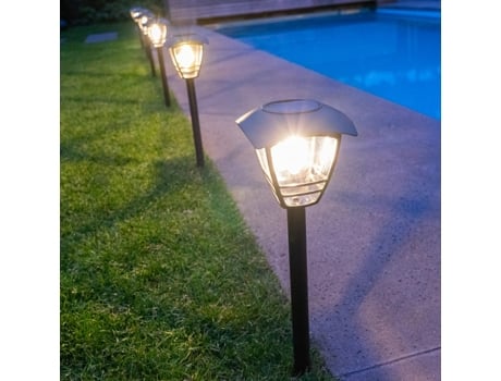 Lâmpada Estaca Solar Led Prickle  8x  Branco Quente 3000k  12 Lúmens