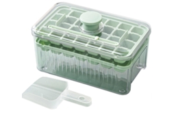Forma De Gelo De Camada Única, Verde Claro, Para Bebidas Geladas. Reutilizável E Inodora, Para Uma Experiência Agradável Na Produção De Gelo.
