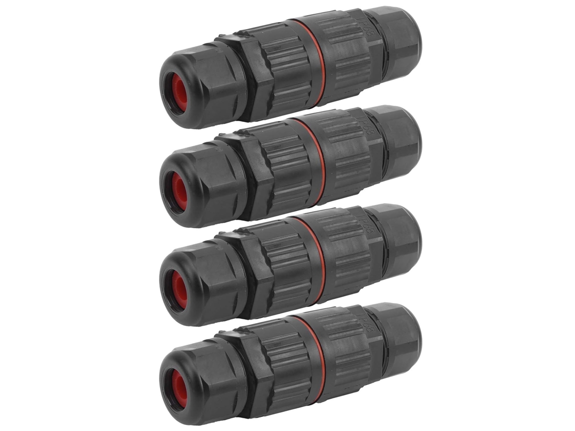Conector À Prova D'água De 3 Pinos, Fiação Fácil Conectar Com Dupla
