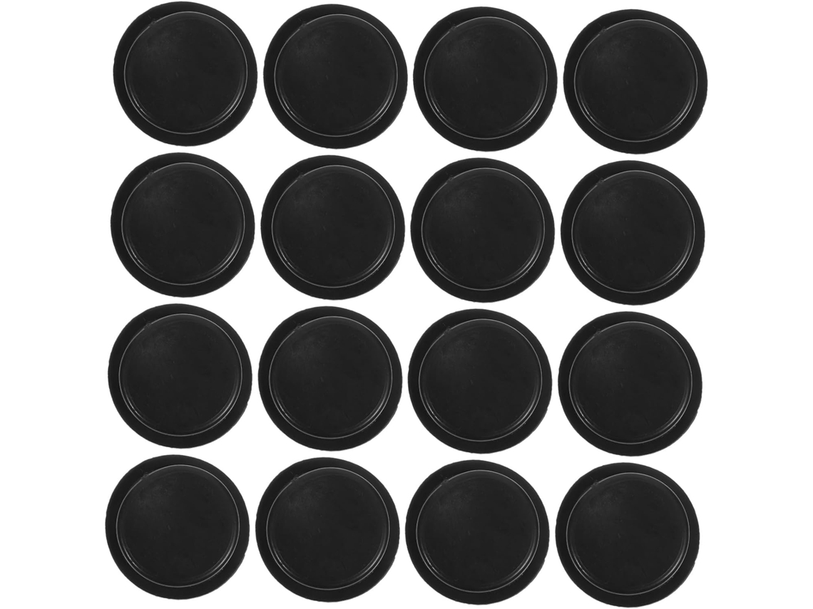Tampa Redonda Para Cofrinho Em Formato De Porquinho, 50 Unidades, Pvc Preto