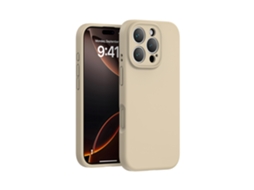 (cor Café, Iphone 16 Pro Max) Capa De Silicone Líquido Para Iphone, Cor Sólida, Capa Protetora De Peça Única Com Cobertura Total.