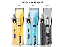 Máquina de cortar cabelo Semi Fio 2026 para homens, kit com visor digital e bateria recarregável de LED.