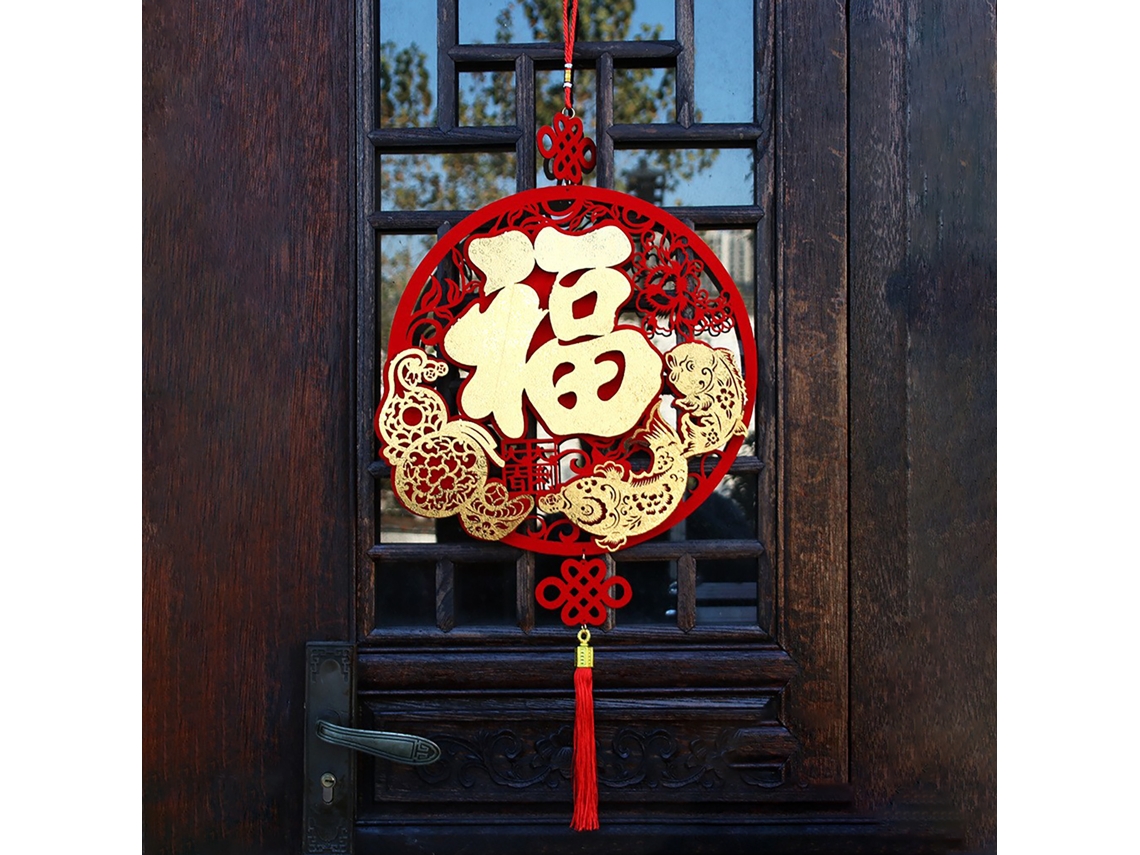 Decoração De Ano Novo Chinês Laxiscreed Com Símbolo Do Ano Da Serpente Em Ouro, Pendente 3d De Sorte