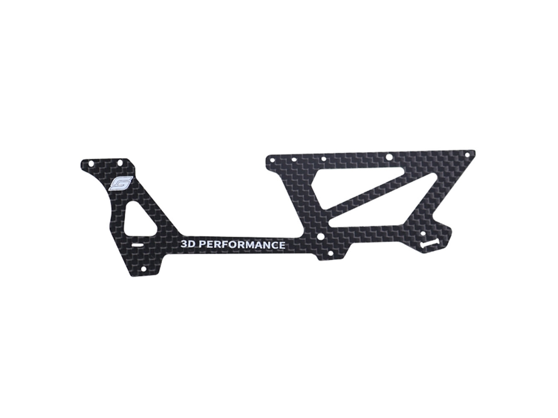 Painel Lateral em Fibra de Carbono para Peças de Substituição do Helicóptero Rc Goosky S2 Ultra MDUG (esquerda)