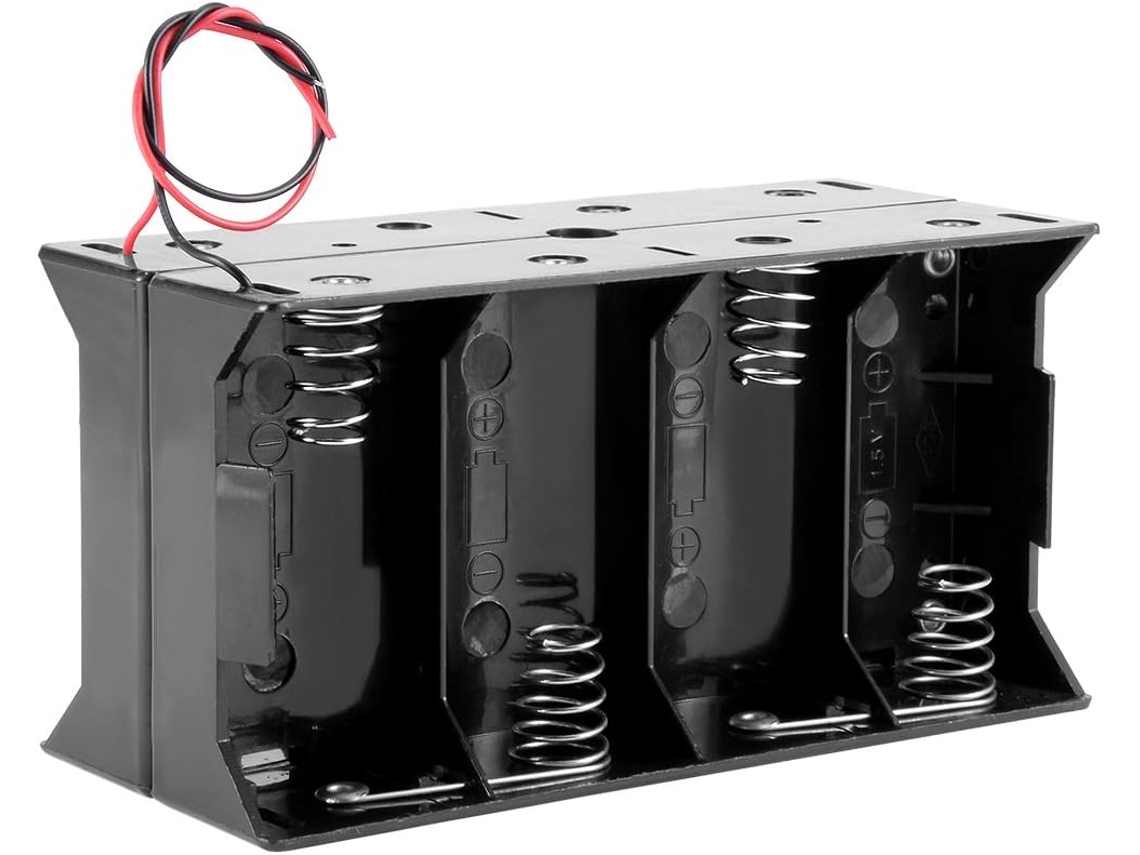 Caixa para Armazenamento de Baterias 12v com 8 1,5v e Fios CHABERLU (36d86c2fd0de4662f436789f607c4b14)