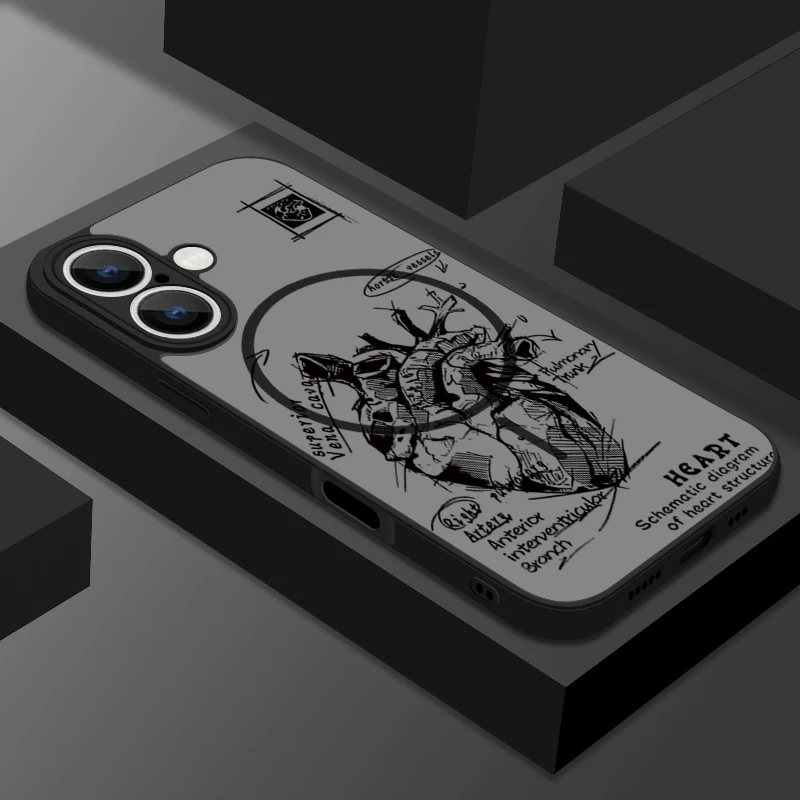 (a806) Capa Magnética Para Iphone 15 Com Estampa De Pontos Turísticos De Avião.