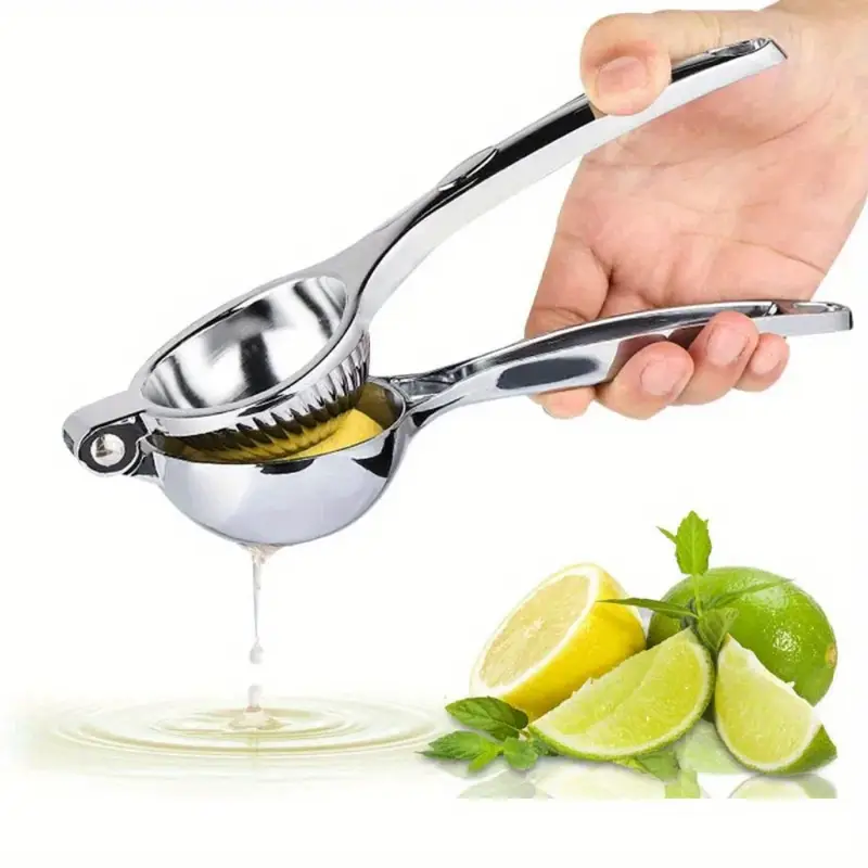 Espremedor De Limão Manual Em Aço Inoxidável, Espremedor De Frutas Cítricas Fácil Usar Para Suco Fresco Laranja E Limão
