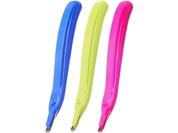 Lurelia Removedor De Agrafos, Pack De 3, 1,6 X 1,8 Cm, 20 Folhas, Magnético, Resistente, Azul, Verde, Vermelho, Profissional