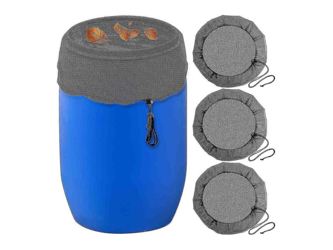 3 Piezas De Malla Roja Protectora Para Barril De Lluvia, Recolección De Água, Jardim Exterior, Ferramenta
