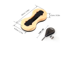 Kit 3 Plugues de Caixa de Aleta Fusion Fcs, Chave e Parafusos 9mm para Prancha de Surf S/MARCA