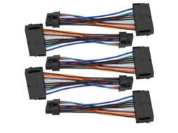 5pcs Adaptador De Cabo De Energia Atx 24pin Para 12pin Conector De Cobre Pvc 15cm Para Computador Desktop