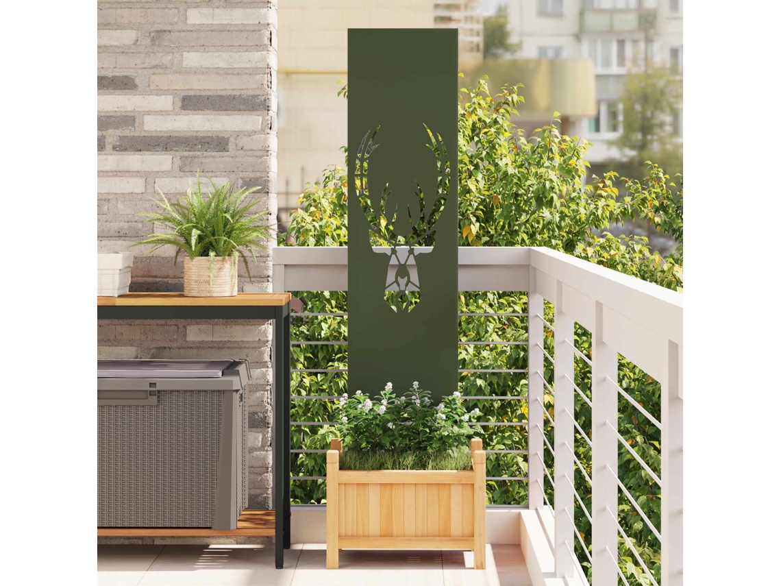 Vidaxl Tela De Privacidade Para Jardim Verde-oliva 32 X 140 Cm