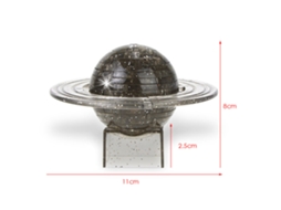 Primerox quebra cabeça 3d em Forma de Saturno Cristal Translúcido Blocos Diy Brinquedo Presente