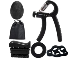 Conjunto 5em 1 Para Fortalecimento Da Pegada – Kit Ajustável Exercícios De Mão Com Faixas Resistência Os Dedos