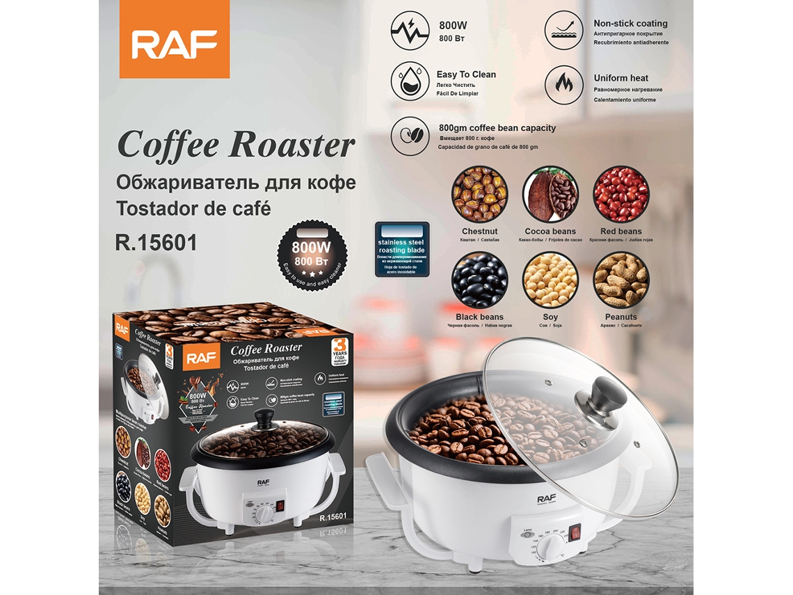 Torrefador MDUG de Café, Europeu, Panela Elétrica, Grãos, Refogar, Amendoim