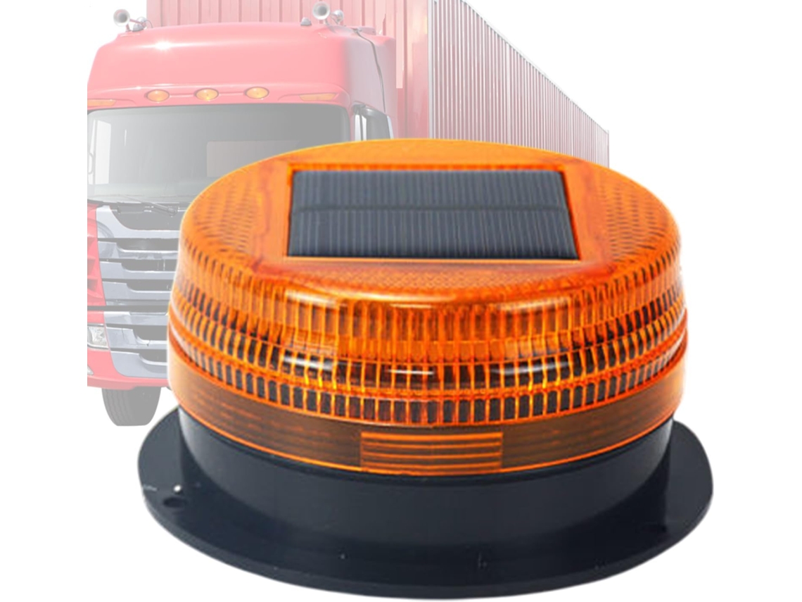 Luz De Advertência Solar Led Intermitente Alto Brilho