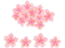 Tachinhas De Resina, Design Decorativo E Portátil, 30 Unidades, Formato De Flor Pêssego, Pregos De Metal Para Murais