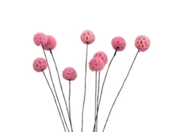 Flores Secas Artificiais Billy Ball para Decoração de Casa e Jardim