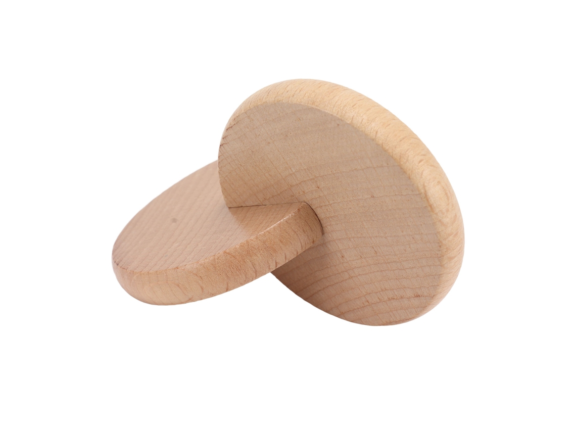 Primerox 2pcs Brinquedos Montessori Discos de Madeira Faggio para Desenvolvimento Infantil