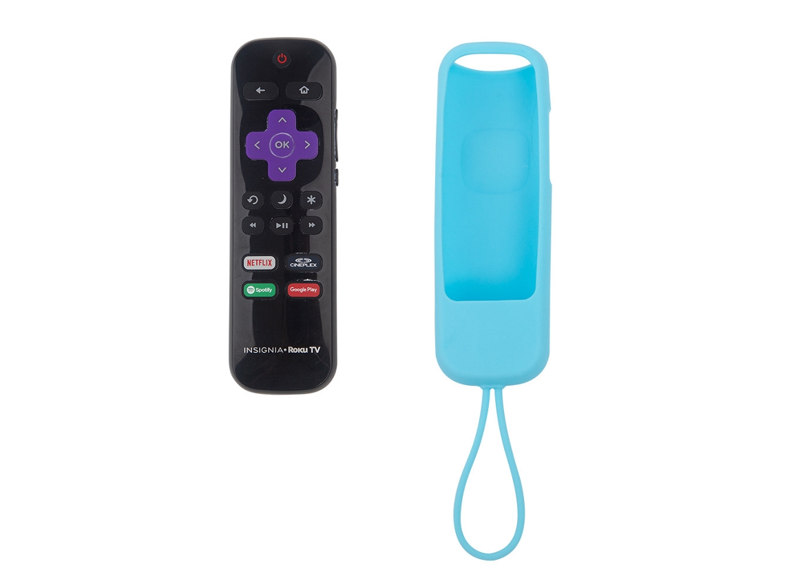 Capa de Silicone para Controle do Tcl Roku Tv Streaming Stick 3600r AQUAFORGE (azul brilhante)