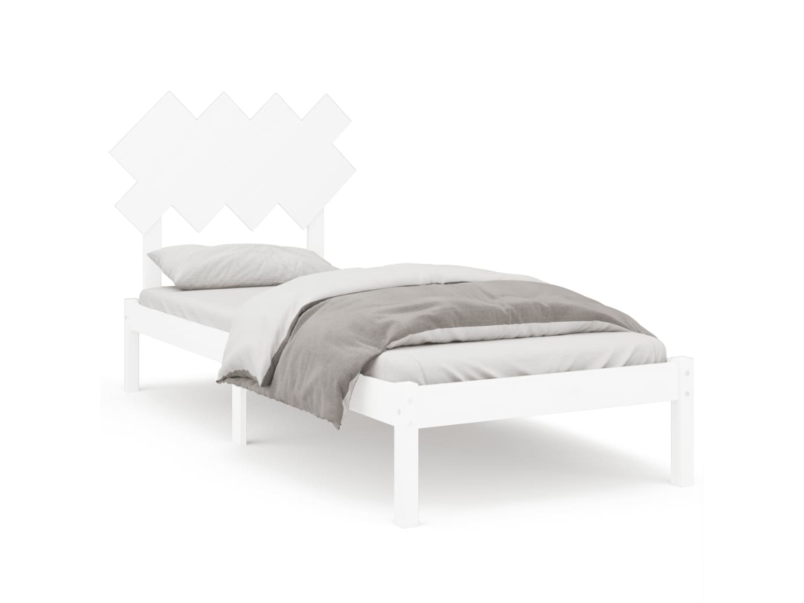 Bed Frame, Bed Frames Vidaxl Branco Madeira (90 X 190 Cm)