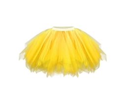 2026 falda Tutu Mujer Mesh Tulle Princesa Elástica Corta Baile Casual Adulto Poliéster XXL