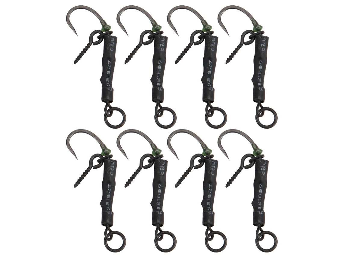 Kit Anzóis Sem Ponta Ronnie Rigs para Pesca de Carpa 8