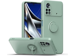 Capa Anel Luz para Xiaomi Xiaomi Poco M4 Pro 4G HONGWE. Magnética Azul