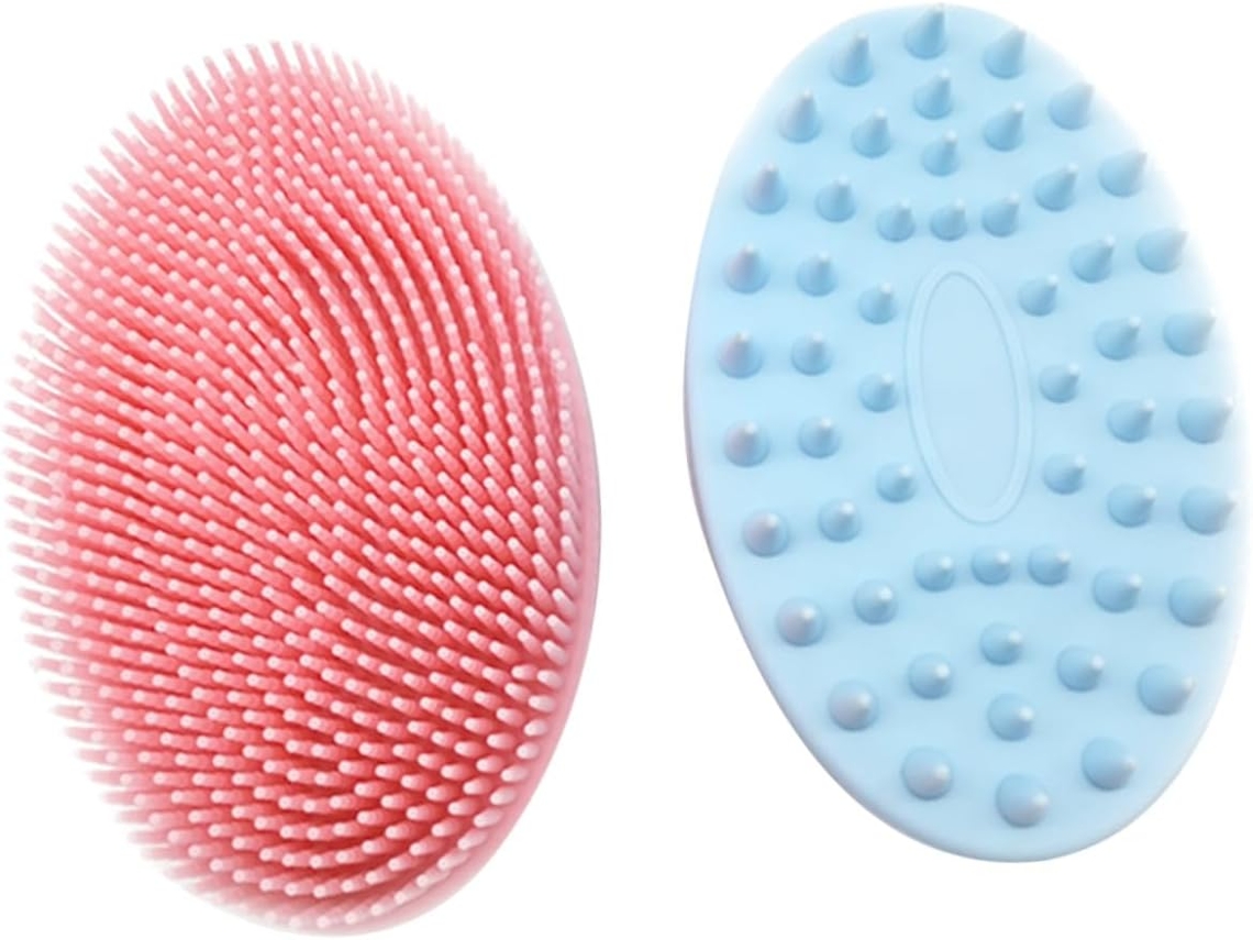 Conjunto De 2 Escovas Banho Para Lavar O Cabelo E Corpo, Esfoliar E Massagear, Adequado Para Adultos E Animais De