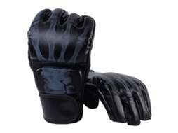 Business luvas de Boxe Unissex Adulto Meio Dedo para Treinamento de MMA Luta Taekwondo Preto