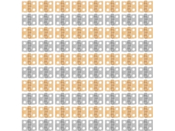 Ciieeo 100-mini Dobradiças Metálicas Para Caixas De Joias E Pequenos Projetos Artesanato, Dobradiças De Tampa Caixa
