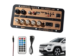 Placa amplificadora de áudio automotiva, placa amplificadora para carro