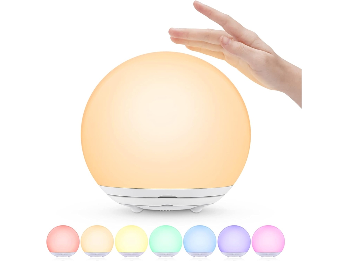 Luz Noturna Infantil Rgb, Recarregável, Touch, 7 Cores ZYBLSSBB