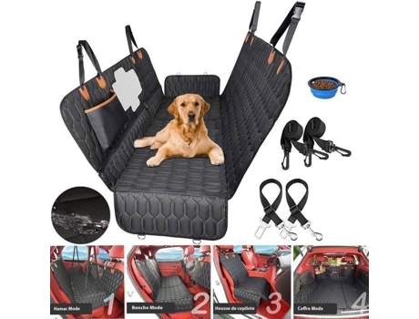 Capa De Assento De Carro Para Cão ®whd© Versátil Carro/camping/piquenique - 6c Impermeável Lavável Antiderrapante -147x137cm