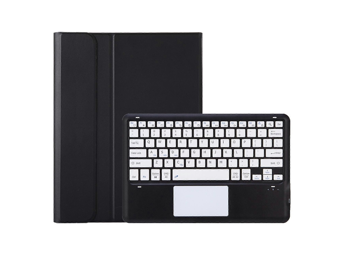 Capa De Couro Para Tablet Ah16-a Em Tpu Ultrafina Com Teclado Bluetooth Destacável E Touchpad.