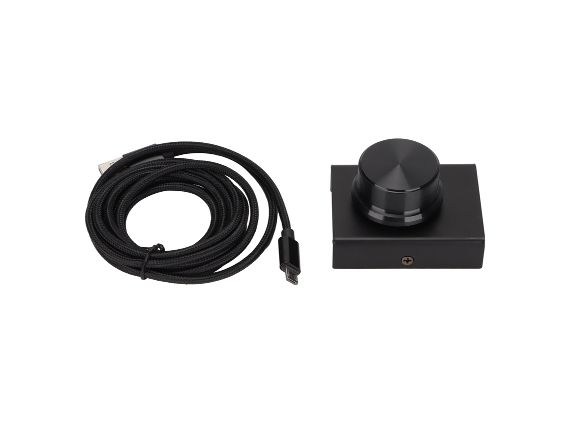 Controle de volume USB com função de silêncio, cabo metálico de 2 m, compatível com Windows e Mac OS X S/MARCA